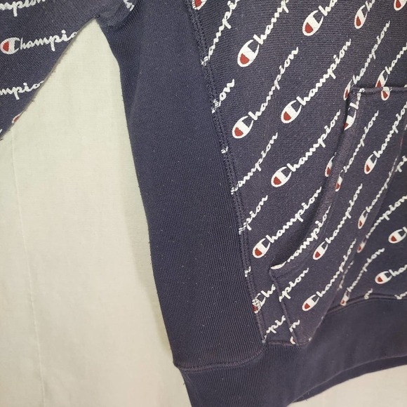 CHAMPION Reverse Weave, Logo Hoodie, Thick, Color Blocked, Size M, Tie H… - Picture 6 of 11